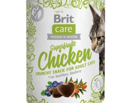 EXP 05APR25 Brit Care SuperFruits Chicken, Buckthorn & Blueberry Cat Treat 100g Online Sale