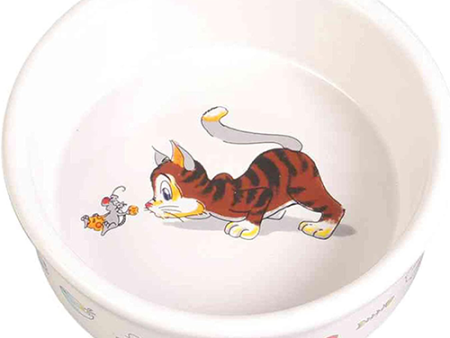 Trixie Cat Ceramic Bowl 11cm For Cheap