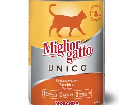 Migliorgatto Cat Turkey Mousse 400g Hot on Sale