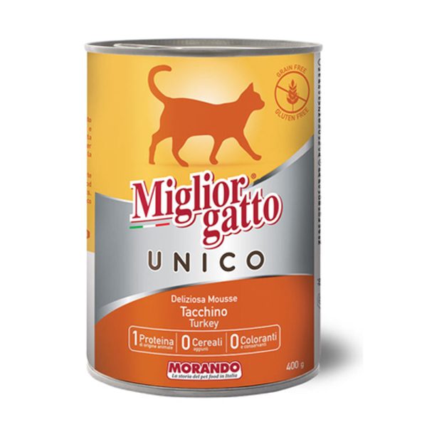 Migliorgatto Cat Turkey Mousse 400g Hot on Sale