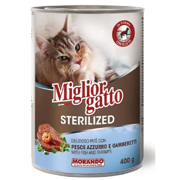 Migliorgatto Sterlised Cat Fish and Shrimps Pate 400g Online