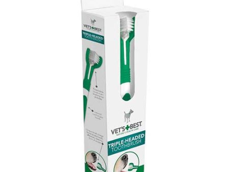 Vet s Best Triple Headed Toothbrush Online now