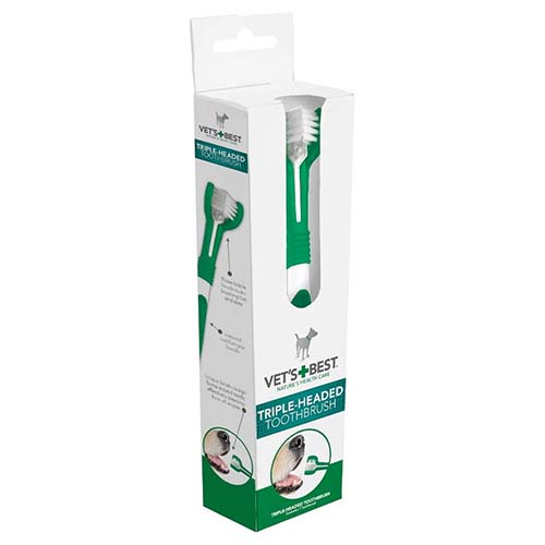 Vet s Best Triple Headed Toothbrush Online now