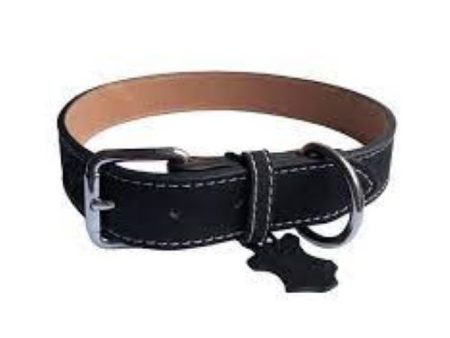 Dog & Co Black Leather Dog Collar For Sale