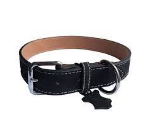 Dog & Co Black Leather Dog Collar For Sale