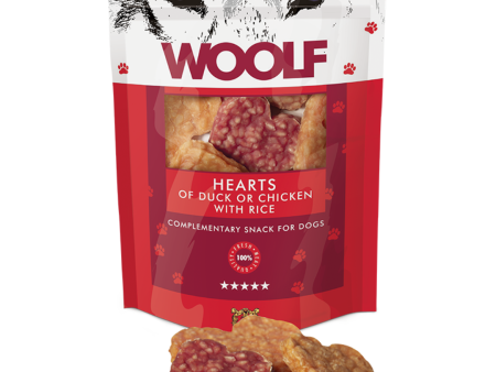 Woolf Hearts of Duck & Chicken 100g on Sale