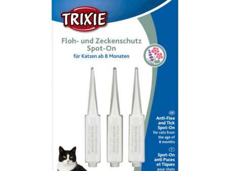 Trixie Anti-Flea & Tick Spot On for Cats 3 x 1ml For Discount