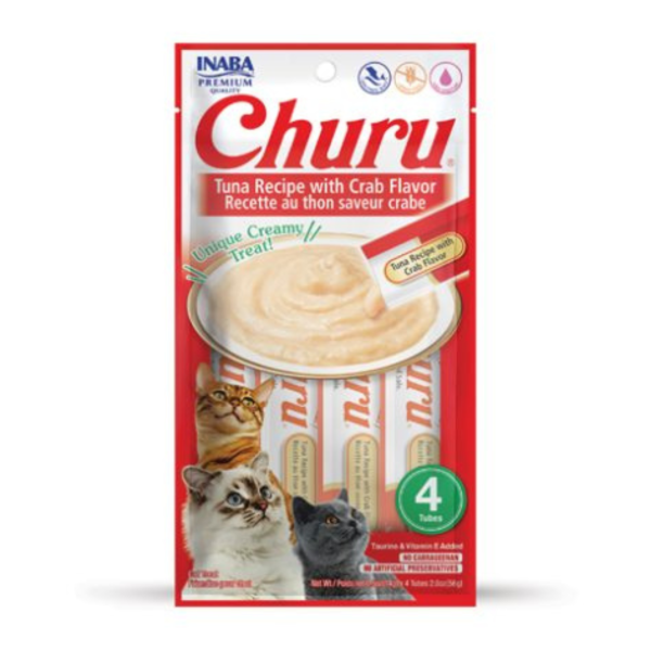 Churu Cat Tuna & Crab Puree 4 x 14g Discount