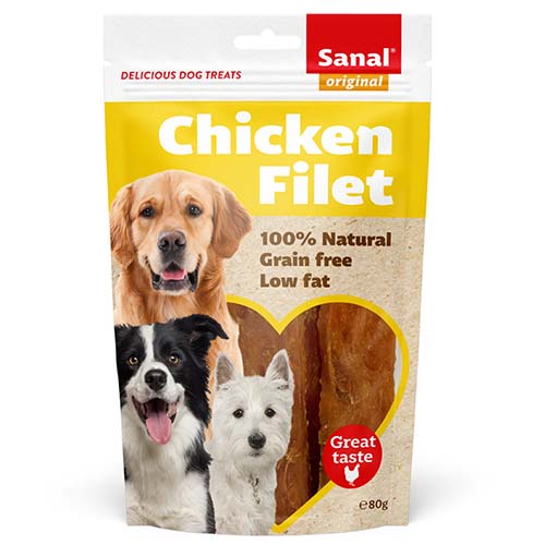 Sanal Dog Chicken Filet 80g Fashion