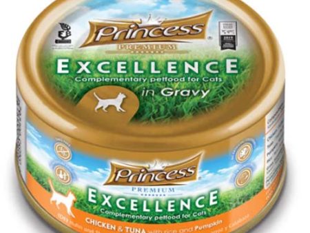 Princess Cat Chicken & Tuna with Rice & Pumpkin 70g on Sale