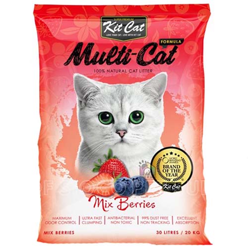 Kit Cat Multi-Cat Mixed Berries 30L 20KG For Cheap