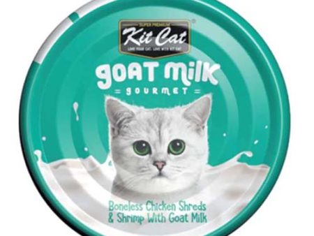 Kit Cat Chicken & Shrimp with Goat Milk 70g Sale