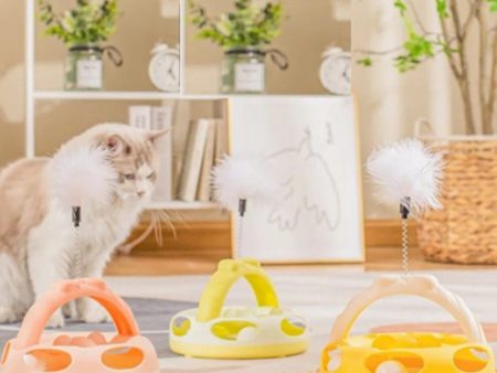 Feather and Spring Cat Toy Hot on Sale