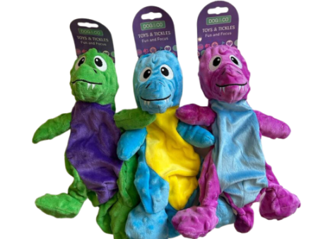 Squeaky Floppy Dinosaur Dog Toy on Sale