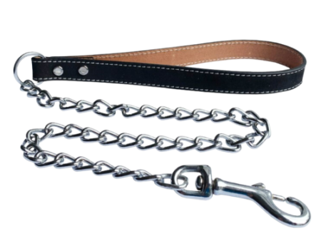 Dog & Co Leather Chain Lead Discount