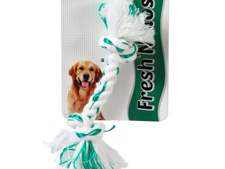 Booda Fresh N Floss Spearmint 2-Knot Rope X-Large For Sale