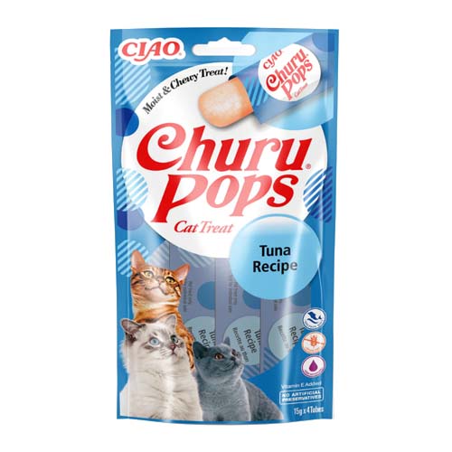 Churu Pops Tuna Cat Treats 4 x 15g For Sale