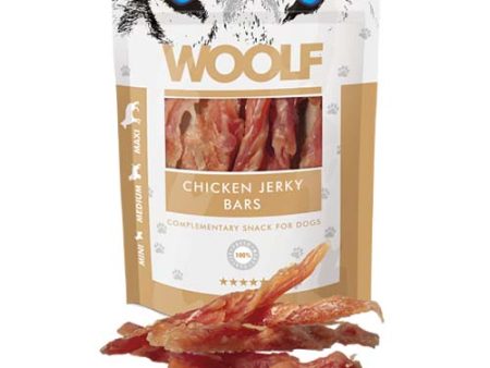 Woolf Chicken Jerky Bars 100g Supply