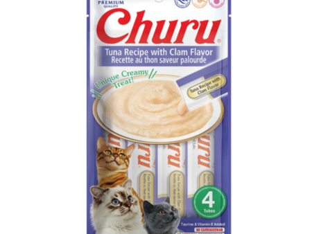 Churu Cat Tuna & Clam Puree 4 x 14g Fashion