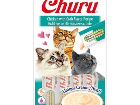 Churu Cat Chicken & Crab Puree 4 x 14g For Cheap