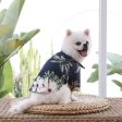 Pet Summer Shirt - Navy Tropical Online Sale