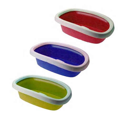 MPS Litter Tray with Rim 43x30x11cm Fashion