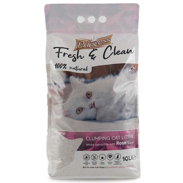 Princess Fresh&Clean Rose Clumping Cat Litter 10L Online Hot Sale