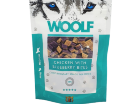 Woolf Chicken & Blueberry Bites 100g Hot on Sale