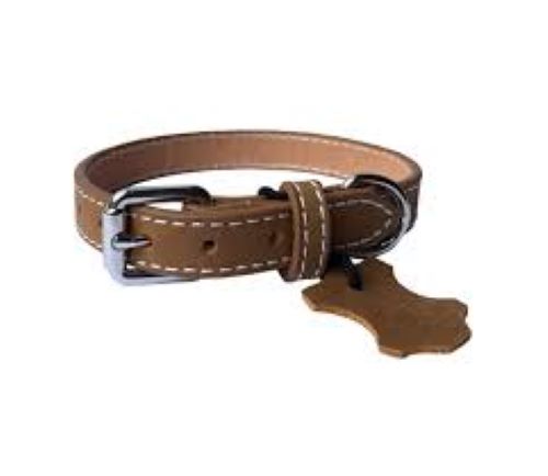 Dog & Co Brown Leather Dog Collar Cheap