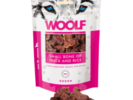 Woolf Small Duck & Rice Bone Treats 100g For Cheap