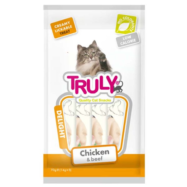 Truly Creamy Treats Chicken & Beef (5 x 14g) For Discount