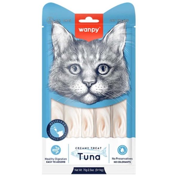 Wanpy Creamy Treats Tuna (5 x 14g) Supply