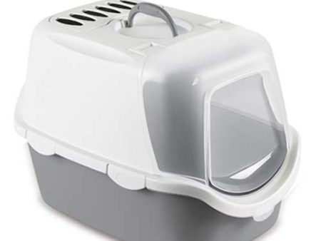 Stefanplast Easy Clean Hooded Litter Box Grey 56x40x40cm Online Sale