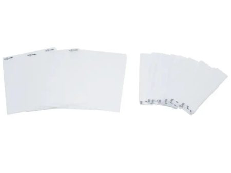 Urmet Set 10 Cartellini Portanome, Alpha, Pulsante Singolo Bianco 1168 101 Nuovo Online