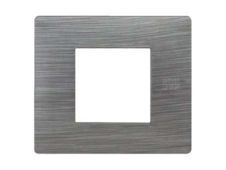 Urmet Placca 2 Moduli, Flexa, Tecnopolimero, Alluminio Spazzolato 11802.As Nuovo Online Sale