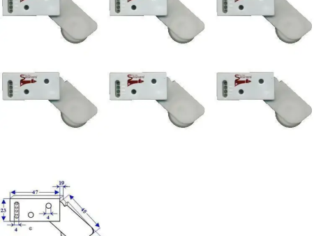 Serrande Rotello 6 Contatti Rotanti Passaggio Bianco Tapparelle Securvera Se-Rcb For Cheap